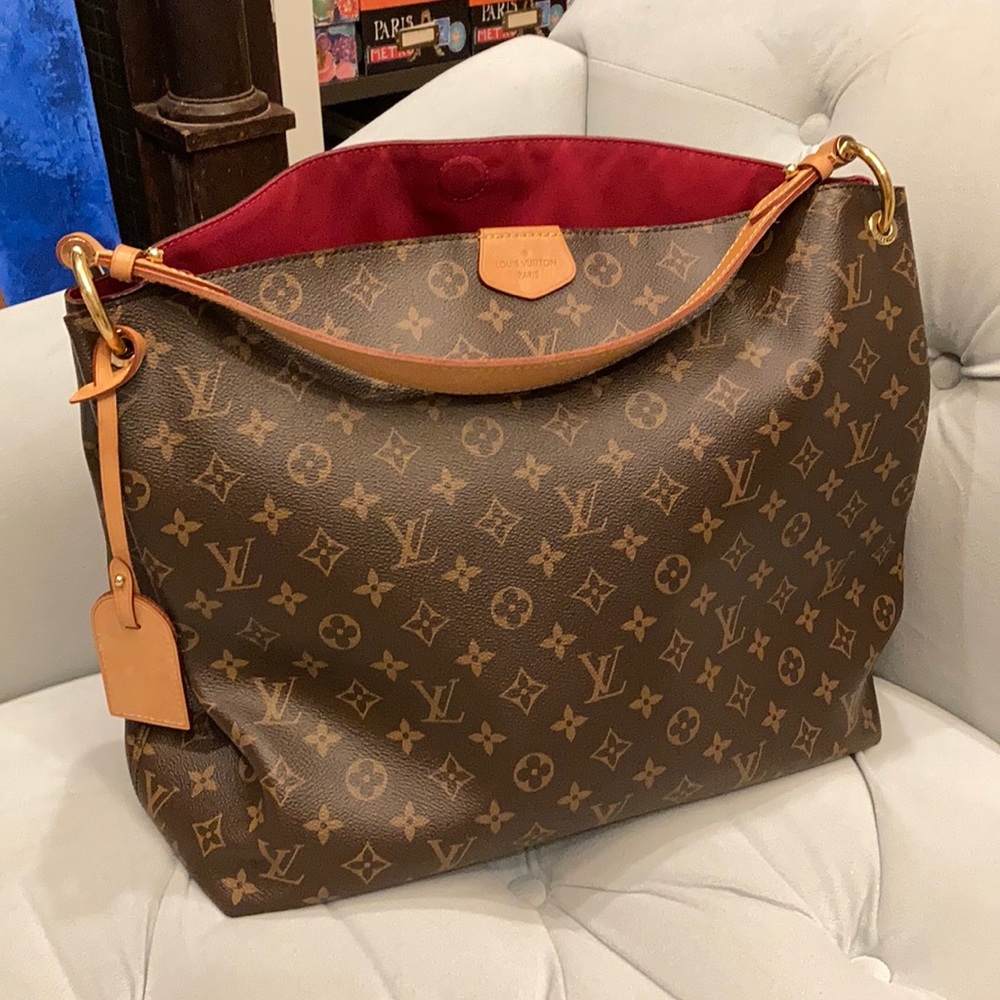 Louis Vuitton Graceful MM with peony interior